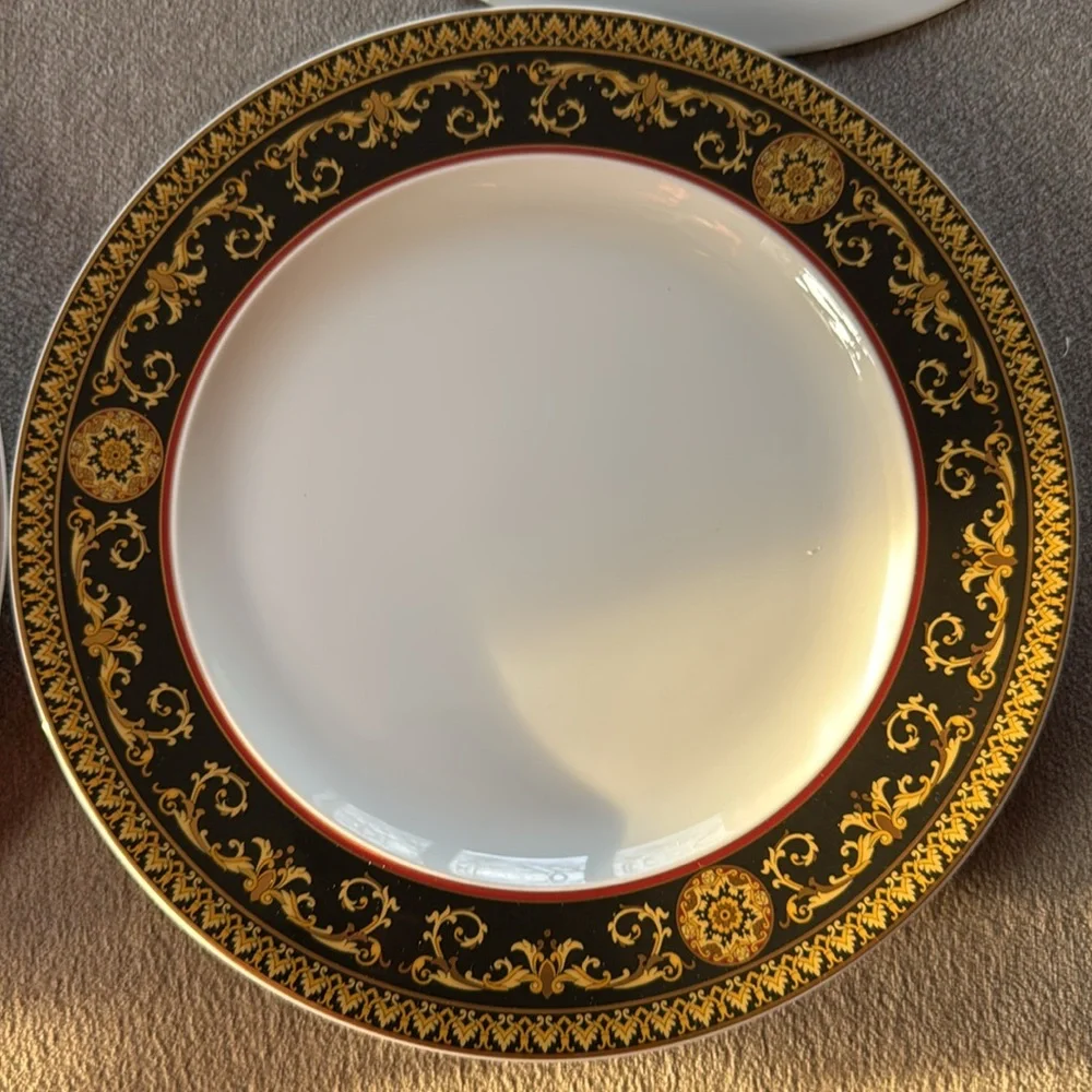 Versace Rosenthal Medusa dinner plate set 4